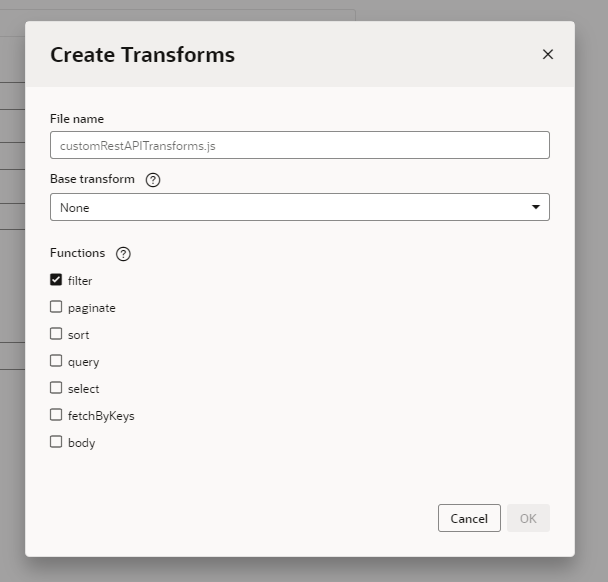 pagination in vbcs