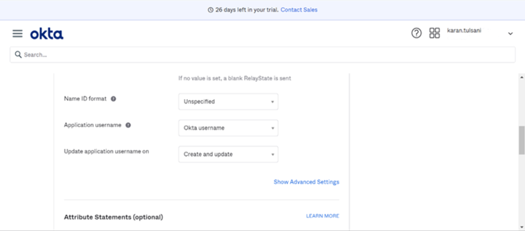 Okta Single Sign On (SSO) with Oracle Cloud