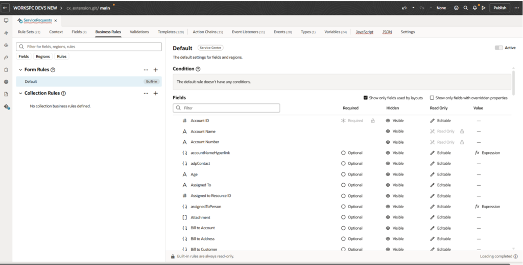 How to Make Fields Required, Read-Only, or Default Using Business Rules in Oracle Redwood UI